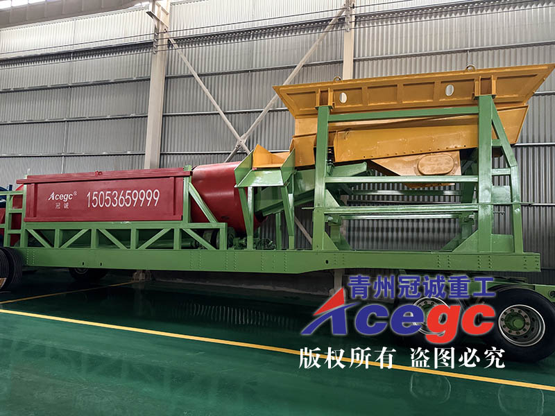 新型泥石分離移動(dòng)淘金車(chē)